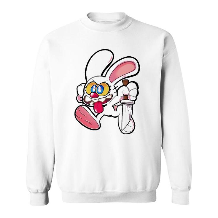 Stabby The Bunny Stabby Rabbit Sweatshirt