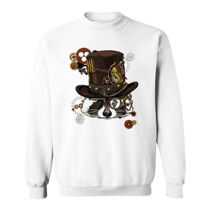 Steampunk Raccoon Steampunk Lovers Raccoon Sweatshirt