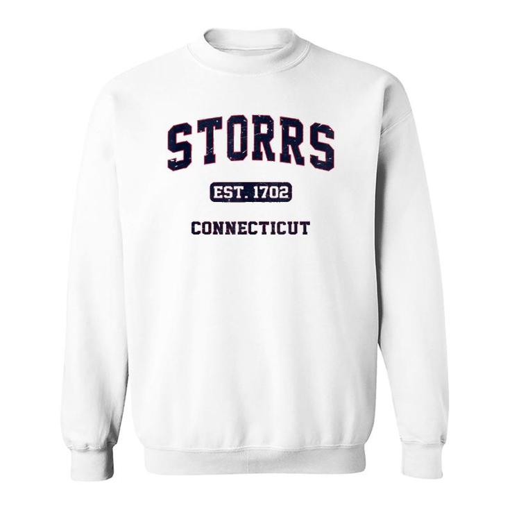 Storrs Connecticut Ct Vintage Athletic Style Gift  Sweatshirt