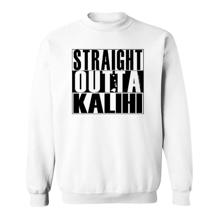 Straight Outta Kalihi Black By Hawaii Nei All Day Pullover Sweatshirt