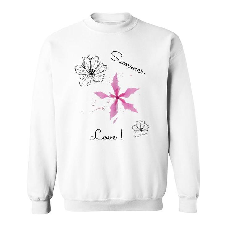 Summer Love Floral Gift Sweatshirt
