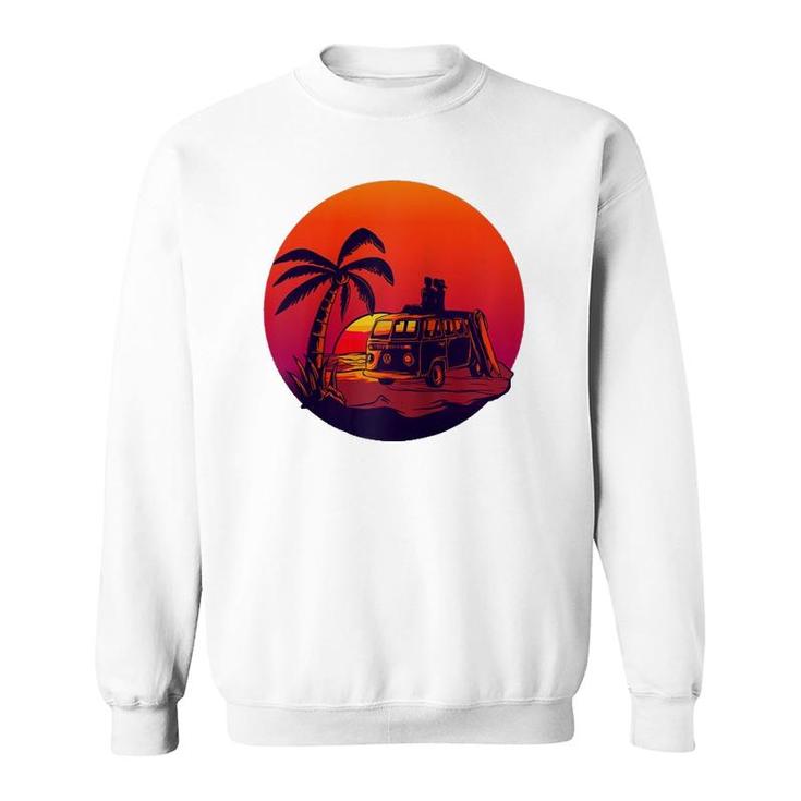 Summer Sunset - Love Van - Travel - Romanic Graphic  Sweatshirt