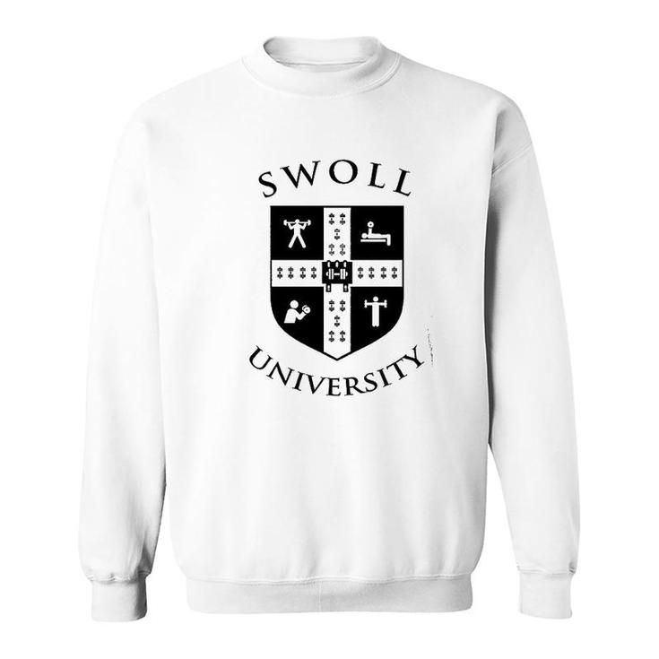 Swoll University Funny Gym Sweatshirt