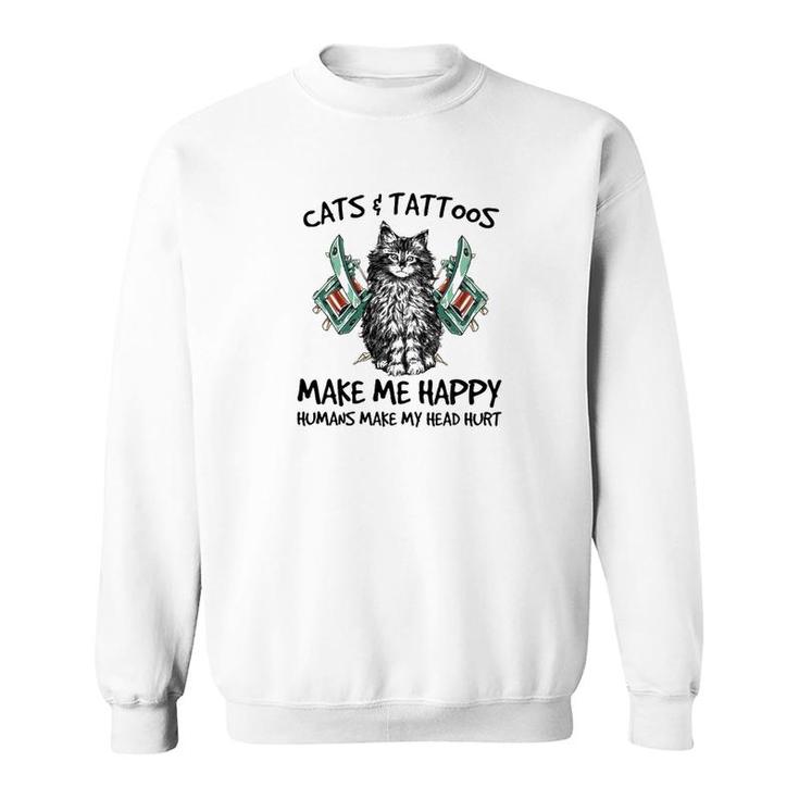 Tattoos And Cats Sweatshirt