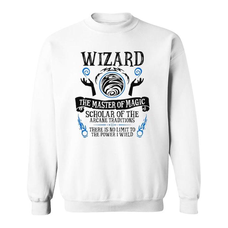 The Wizard Fantasy Rpg Tabletop Rpg Ttrpg D20 Ver2 Sweatshirt