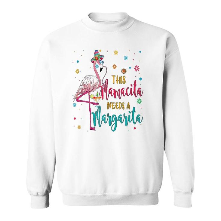 This Mamacita Needs A Margarita  Flamingo Drinking Tee  Sweatshirt