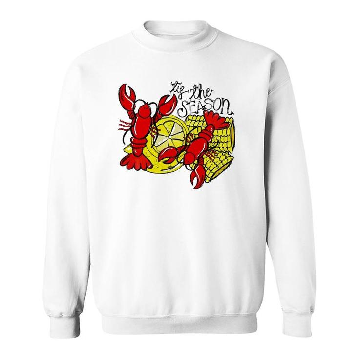 Tis The Season New Orleans Crawfish Mardi Gras Costume Sweatshirt