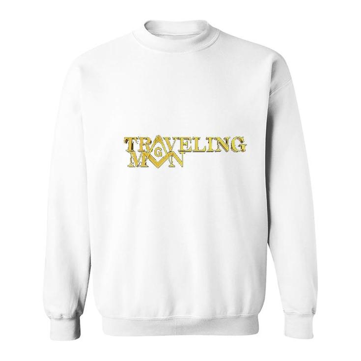 Traveling Man Square And Compass Sweatshirt