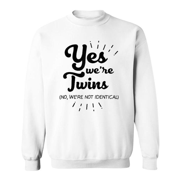Twins Partner Twin Siblings Raglan Baseball Tee Sweatshirt