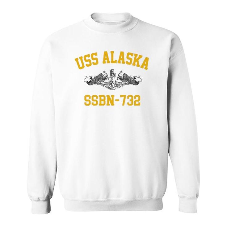 Uss Alaska Ssbn 732  Sweatshirt