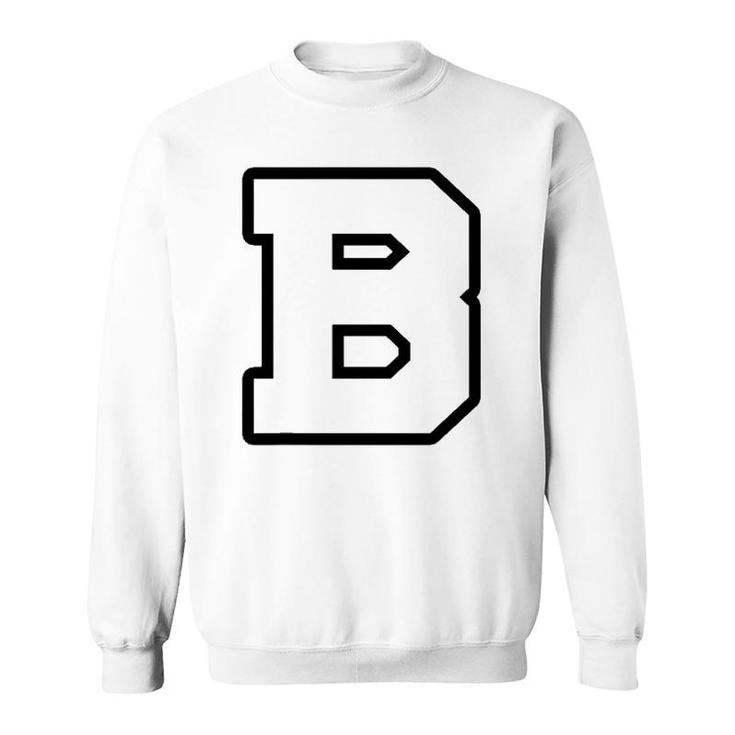 Varsity Letterman  B High School Or College Sweatshirt