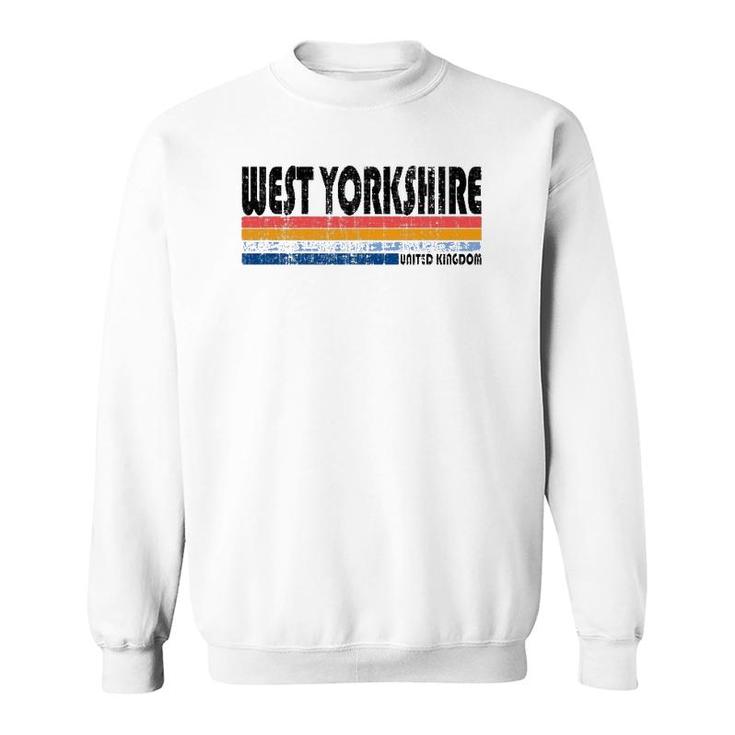 Vintage 70S 80S Style West Yorkshire United Kingdom Sweatshirt