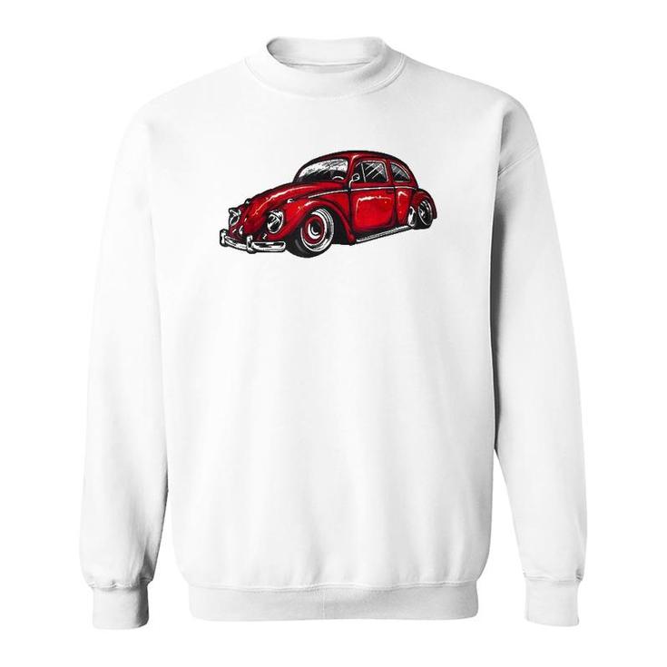 Vintage Beach Retro Tuning Bug Car Enthusiast Sweatshirt