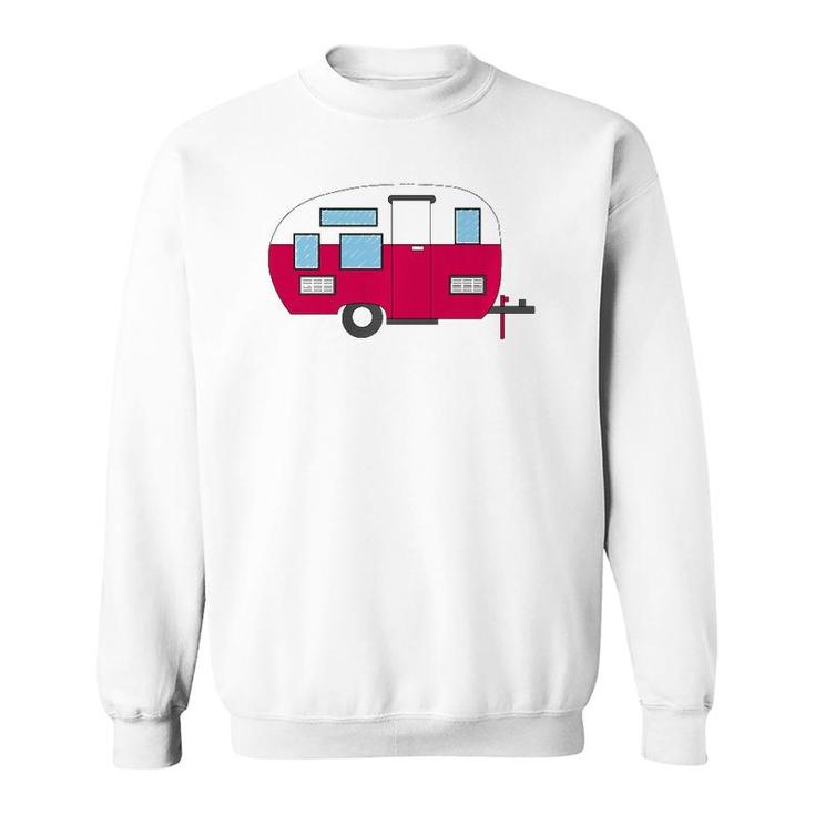 Vintage Camper Rv Travel Trailer Sweatshirt