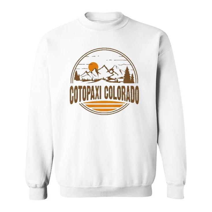 Mountain print sweatshirt hot sale