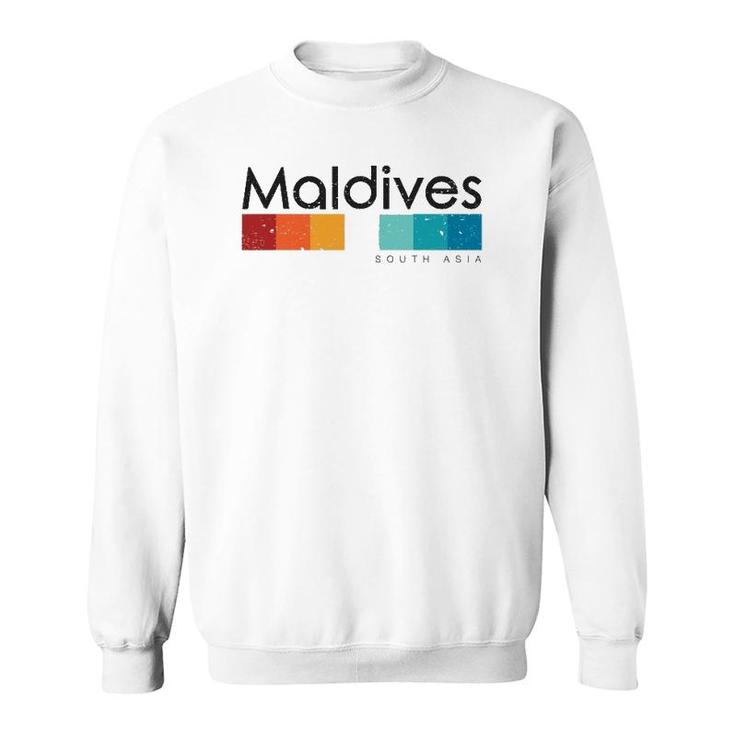Vintage Maldives South Asia Retro Design Sweatshirt