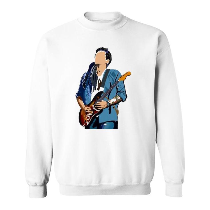 Vintage Mayer Design Art John Vaporware Guitar Music Legends Sweatshirt