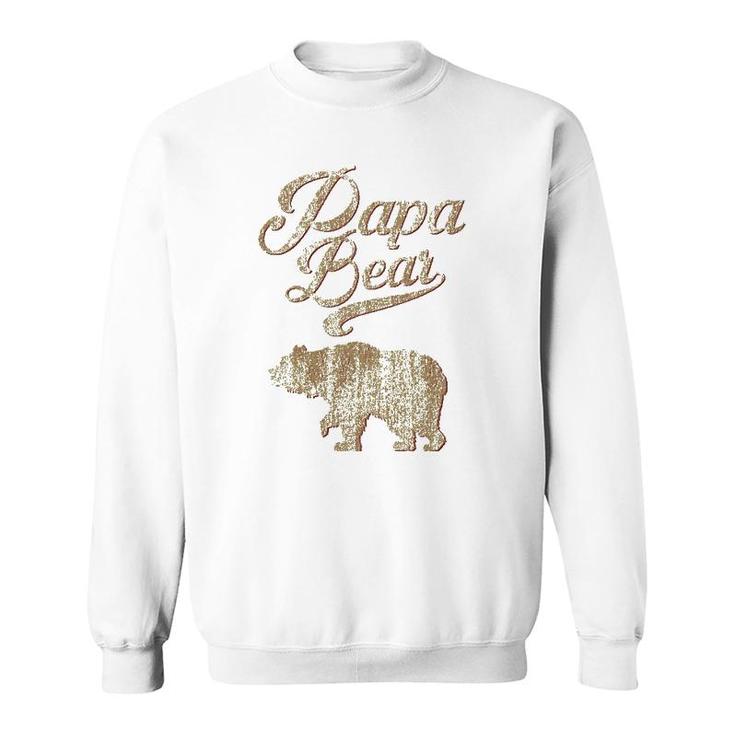 Vintage Papa Bear Dad Father's Day Father Gift Tee Sweatshirt