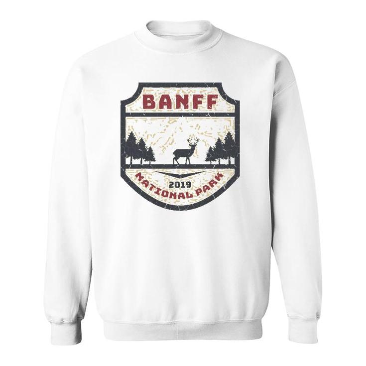 Vintage Retro Canadian Banff National Parks Souvenir Design  Sweatshirt