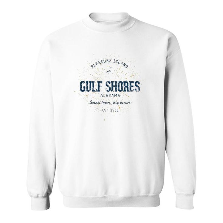Vintage Retro Style Gulf Shores Sweatshirt