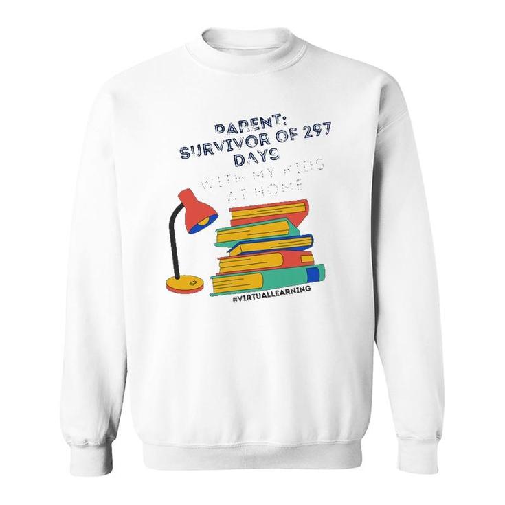 Virtual Teaching Parents Edition I Survived Learning Sweatshirt