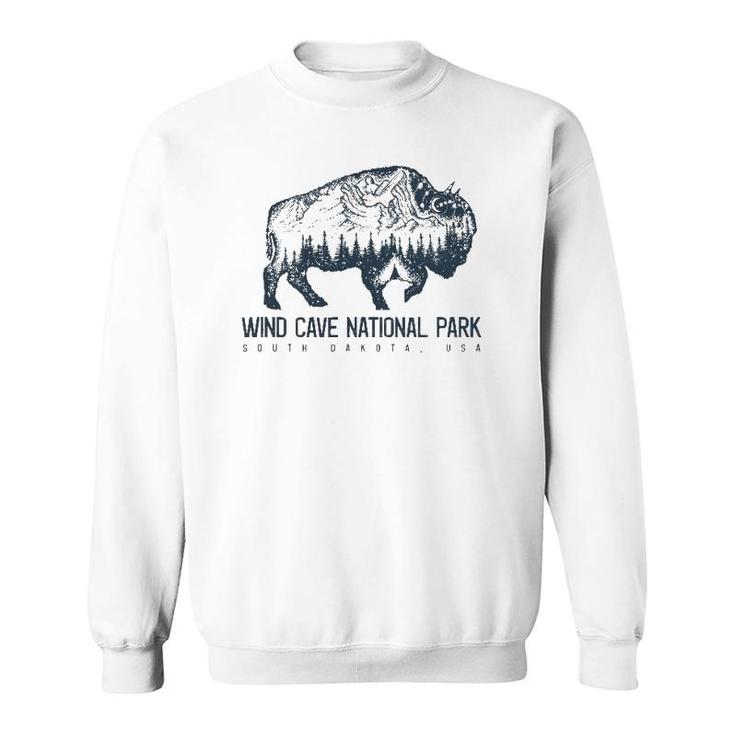 Wind Cave National Park Sd Bison Buffalo Tee Sweatshirt