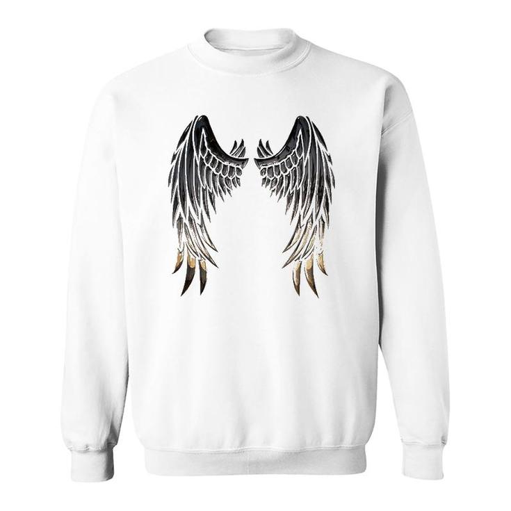 Wings Of An Angel On Back Sweatshirt