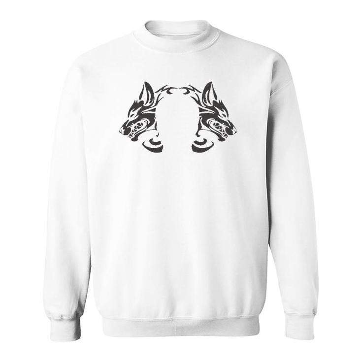 Wolf Skull Halloween Horror Gift Sweatshirt