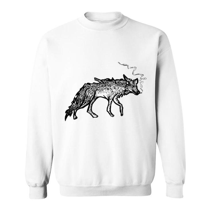 Wolf Smoking Sweatshirt