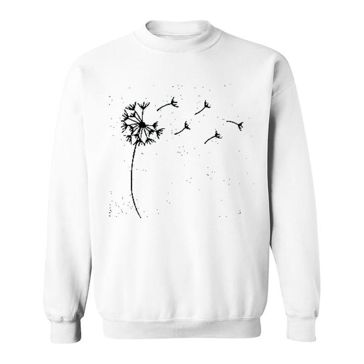 Women Dandelion Casual Scatter Kindness Wish Novelty Sweatshirt