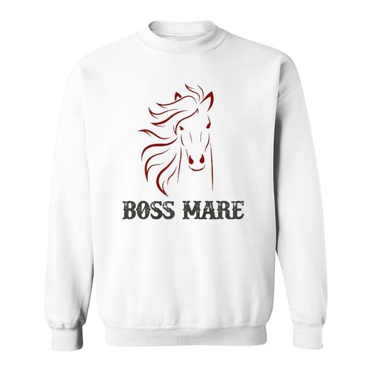 Women Mother's Day Horse  Boss Mare Chestnut  Sweatshirt