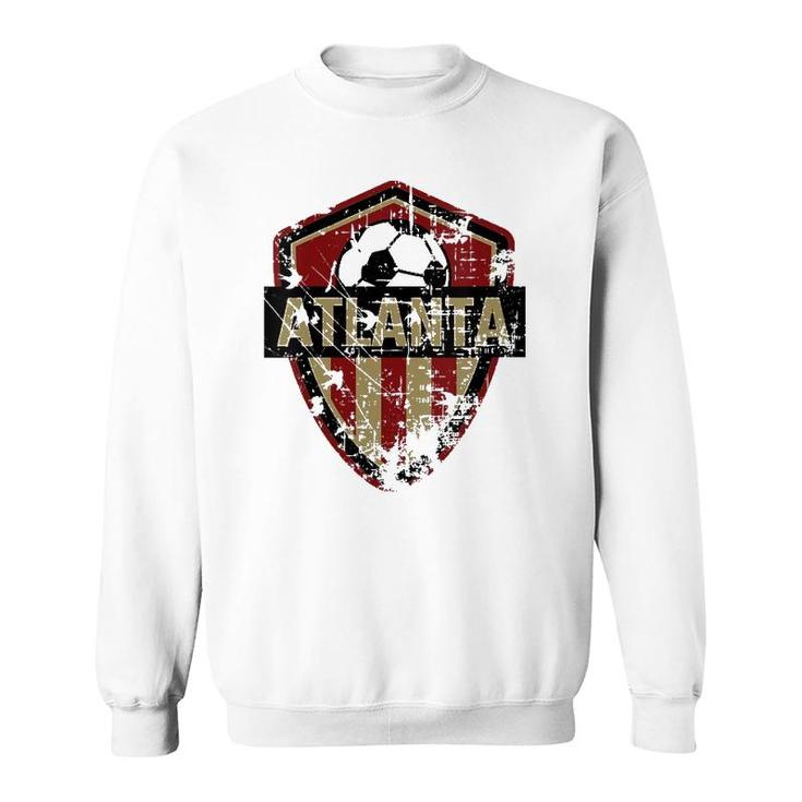 Womens Atlanta Soccer Jersey Style United Football Fan Fc V-Neck Sweatshirt
