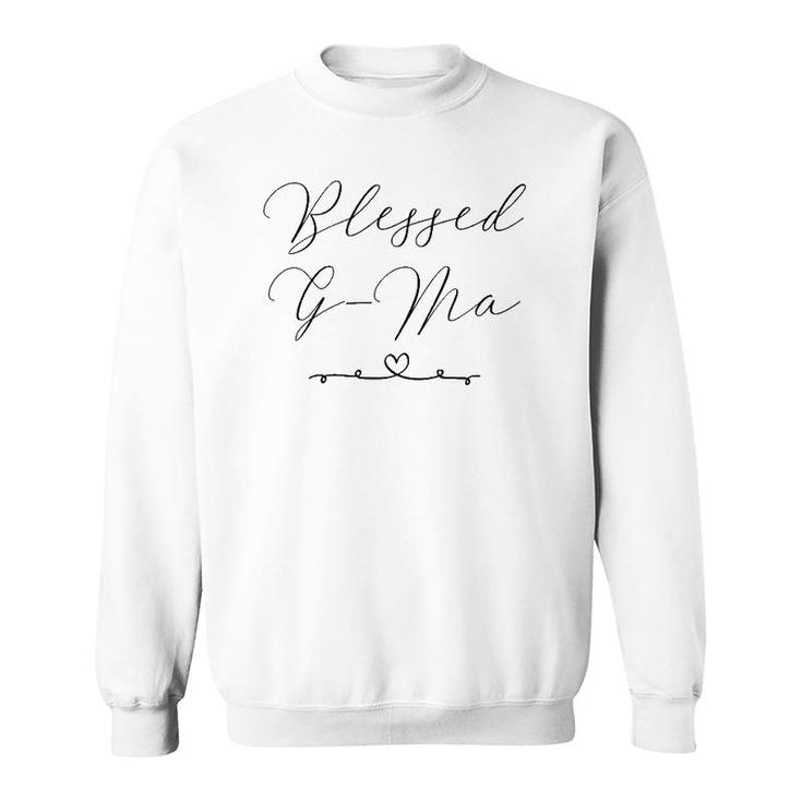 Womens Blessed G-Ma Grandmother Gift Sweatshirt