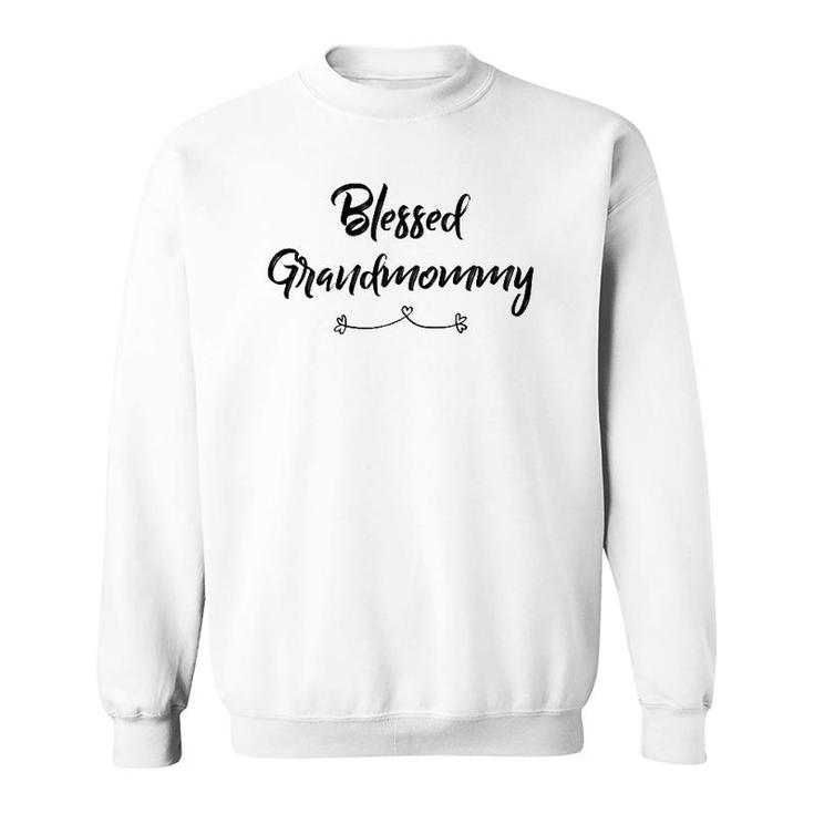 Womens Blessed Grandmommy Grandma Gift Sweatshirt