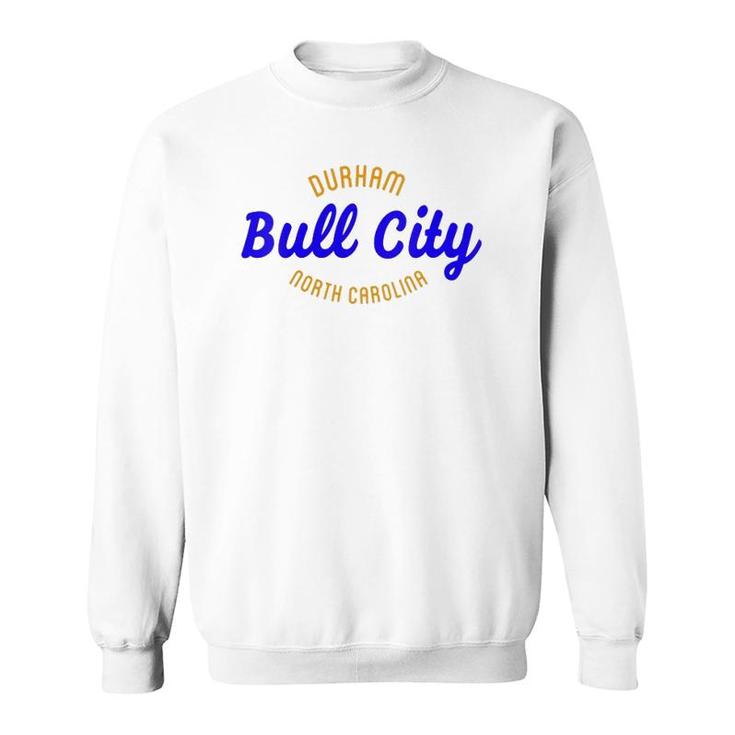 Womens Bull City Durham North Carolina V-Neck Sweatshirt