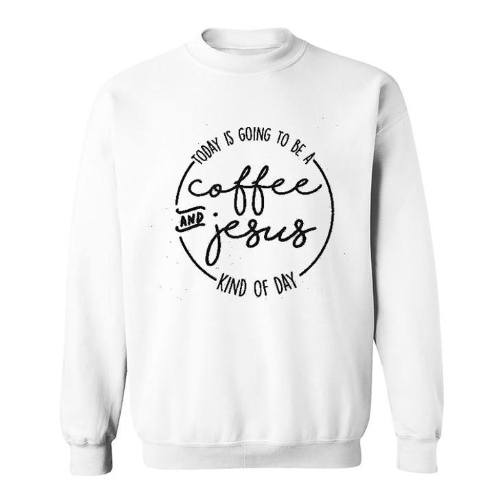 Womens Coffee And Jesus Sweatshirt