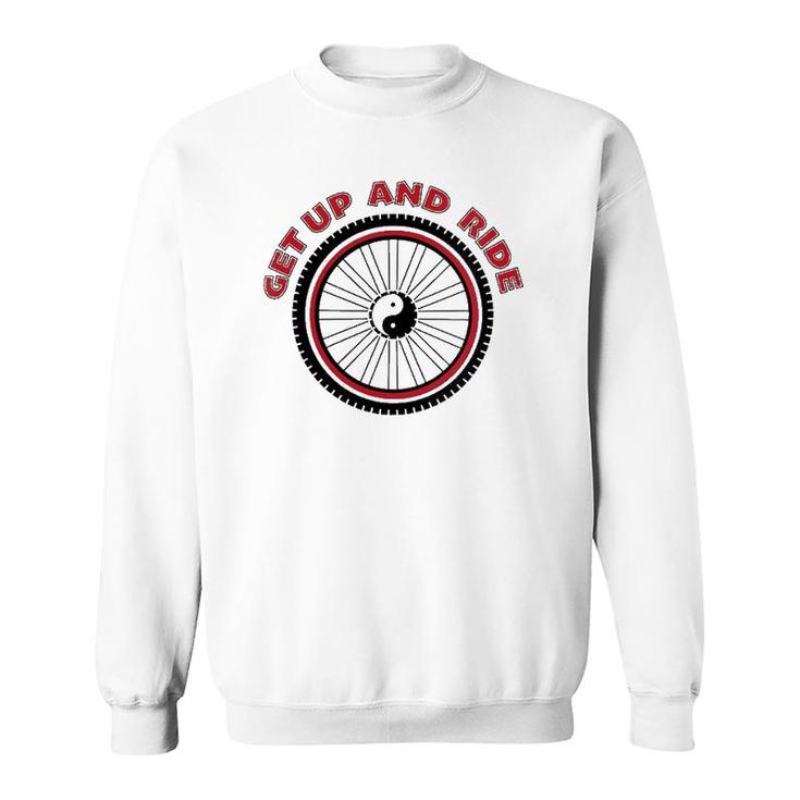 Womens Get Up And Ride The Gap And C&O Canal Book  Sweatshirt