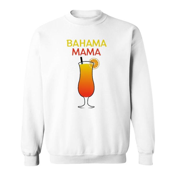 Womens I Love Bahama Mama Always At The Bar With This Cocktail V-Neck Sweatshirt