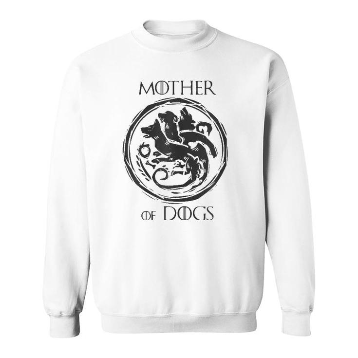 Womens Mother Of Dogs Dragon Dogmum Love Funny T Sweatshirt
