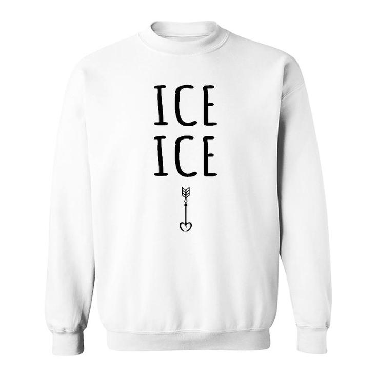 Womens Pregnancy Baby Expecting Ice Cute Pregnancy Announcement  Sweatshirt