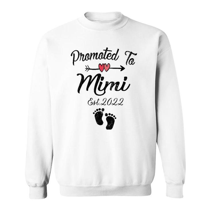 Womens Promoted To Mimi 2022 First Time Mother New Mom To Be Sweatshirt