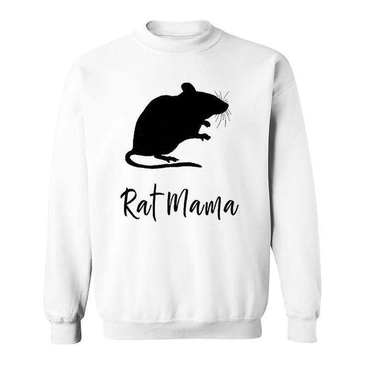 Womens Rat Mama Pet Rodent Mom Fur Mom Rat Lover Sweatshirt