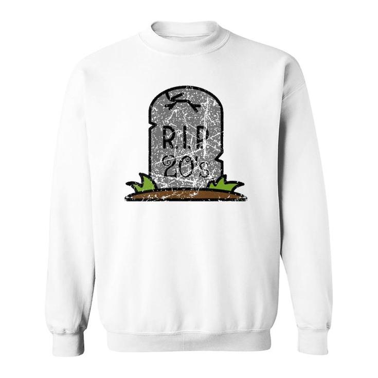 Womens RIP Death To My 20'S Party 30Th Birthday Funny Vintage  Sweatshirt