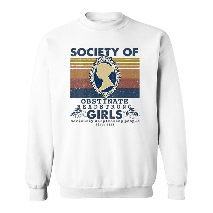 Womens Society Of Obstinate Headstrong Girls V-Neck Sweatshirt