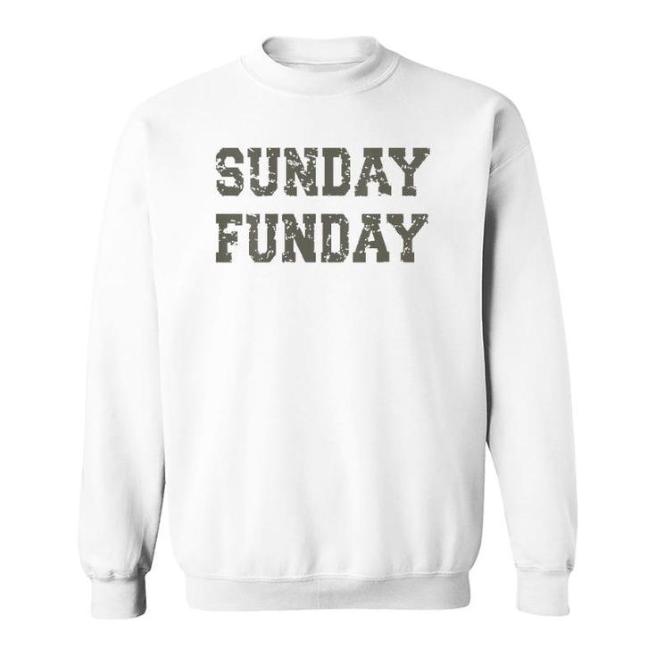 Womens Sunday Funday Design Sunday Funday Football Game Day  Sweatshirt