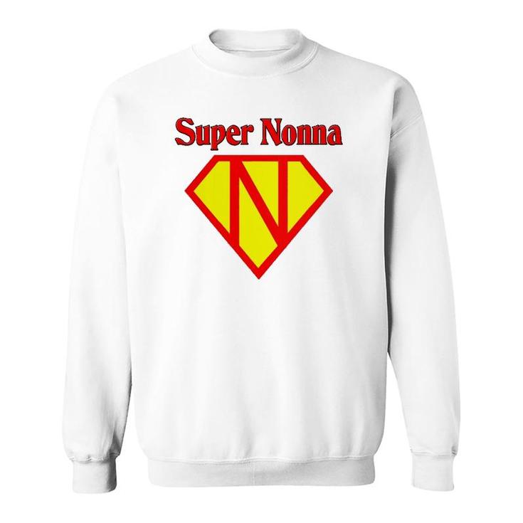 Womens Super Nonna The Italian Grandmother  Sweatshirt