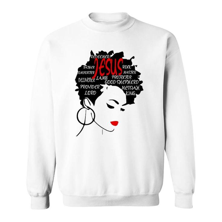 Word Art Hairchristian Fashion Gifts Sweatshirt