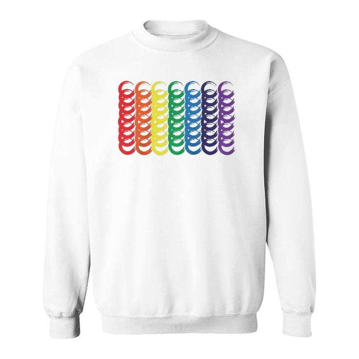 World Gay Pride Equality & Unity Lgbtqia Love Rainbow Flag  Sweatshirt