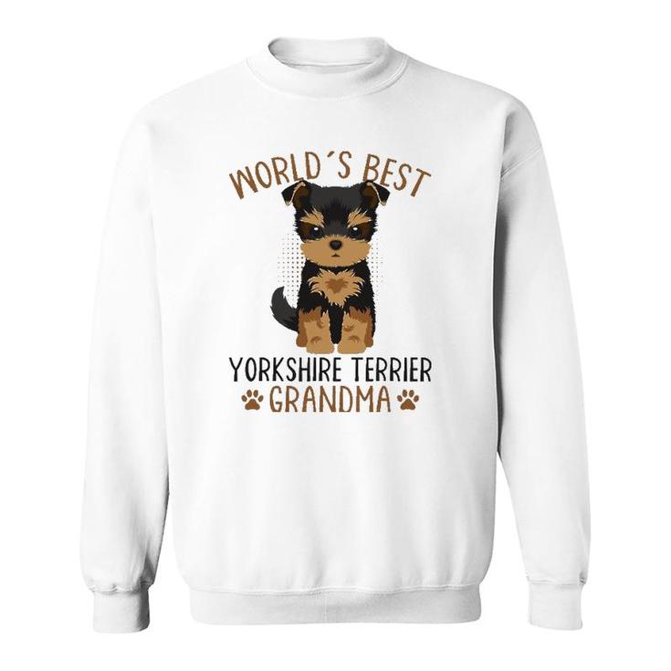 Yorkshire Terrier Grandma Yorkie Grandmother Mother's Day Sweatshirt
