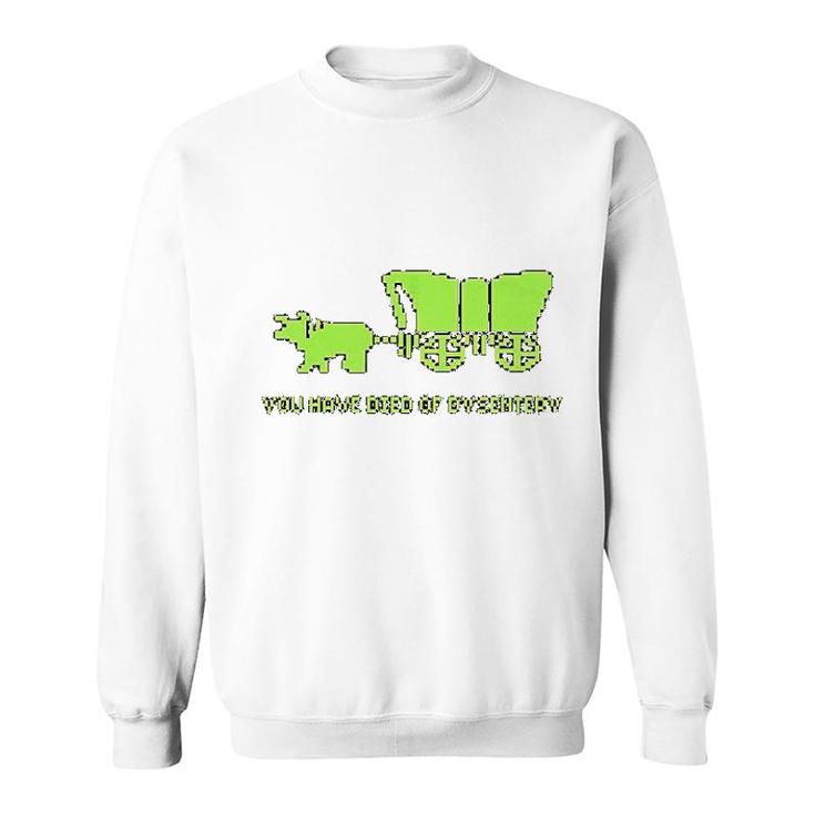 You Have Died Of Dysentery Sweatshirt